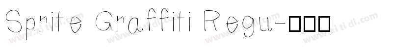 Sprite Graffiti Regu字体转换